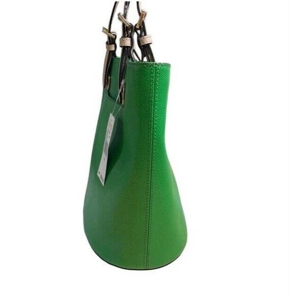 Michael Kors MK Jet Set Travel Tote Multifunction Green Hard Shell Medium NEW - Picture 4 of 16